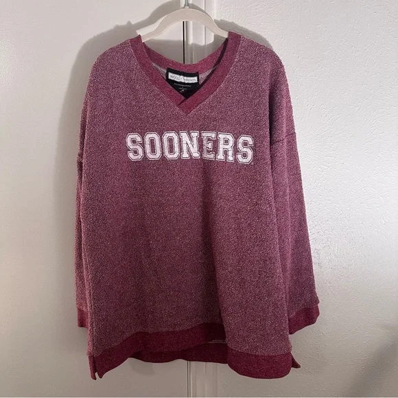 Woolly Threads Oklahoma Sooners Sweatshirt Size Large OU Oklahoma University - Picture 3 of 14